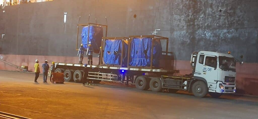 mv. nozomi (cargo rolling mill machine gji) pt. jaya karya perdana