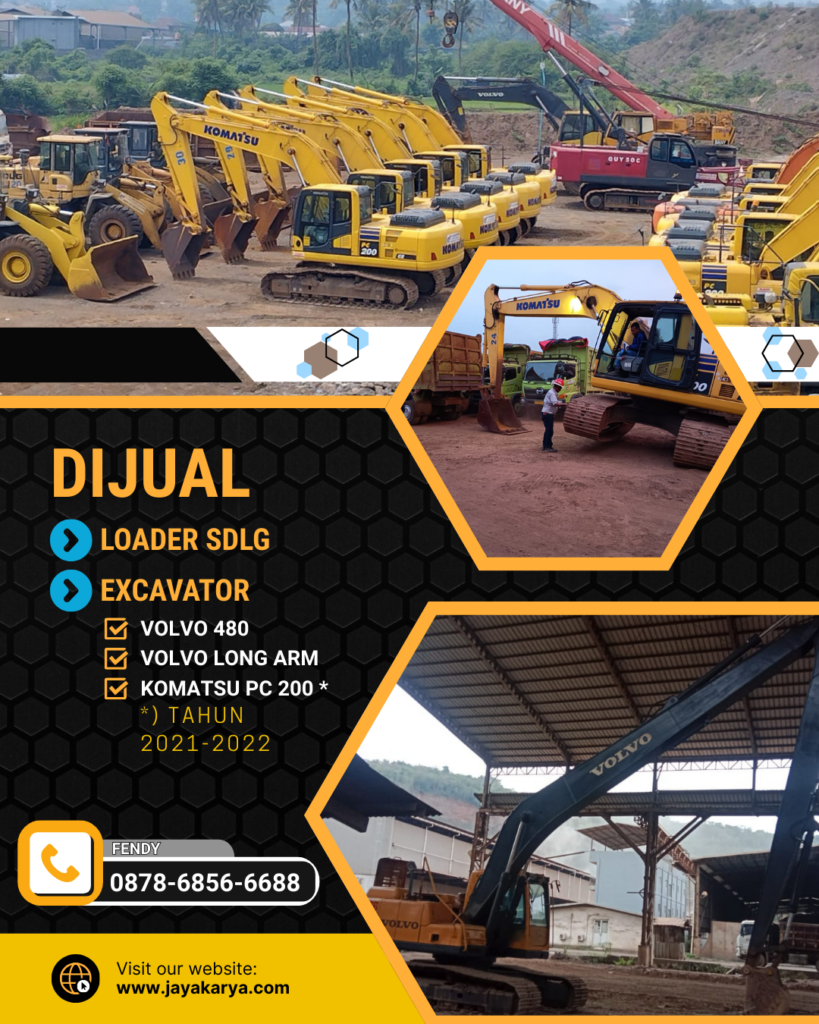 di jual Excavator Bekas